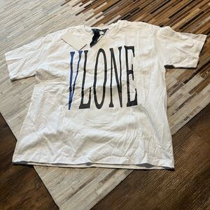 VLONE White Tee with Black Logo
